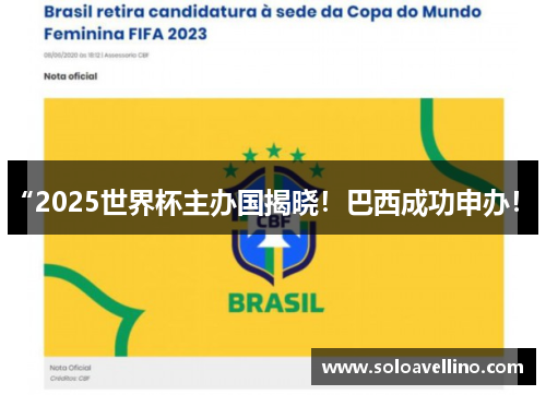 “2025世界杯主办国揭晓！巴西成功申办！”